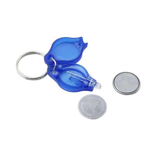 Promotional Gift Logo Service White LED Mini Plastic Keychain Light( Lot of 20 )