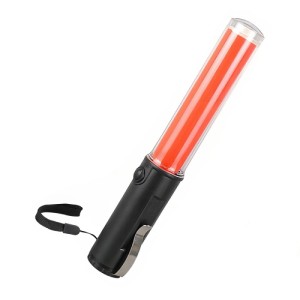 Mastiff 260R Traffic Wand Security Control 3-mode LED Red Light Signal Lamp