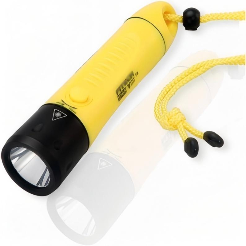 F8 IP68 Waterproof 800 Lumens LED Lamp Rechargeable Flashlight Scuba Light Diving Torch 