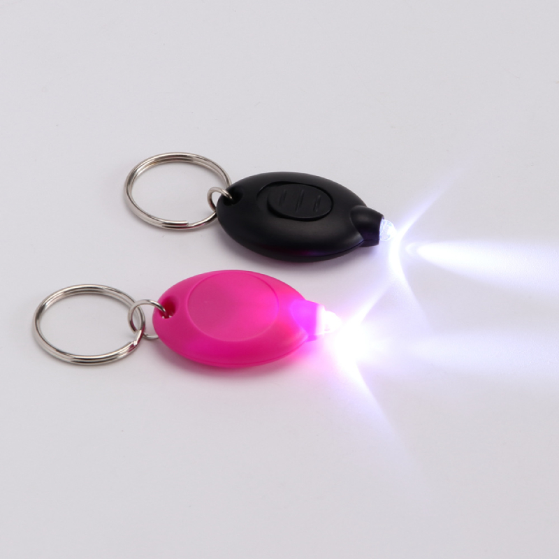 Promotional Mini Plastic Keychain Lamp Logo Service White LED Light ( Lot of 20 ) 