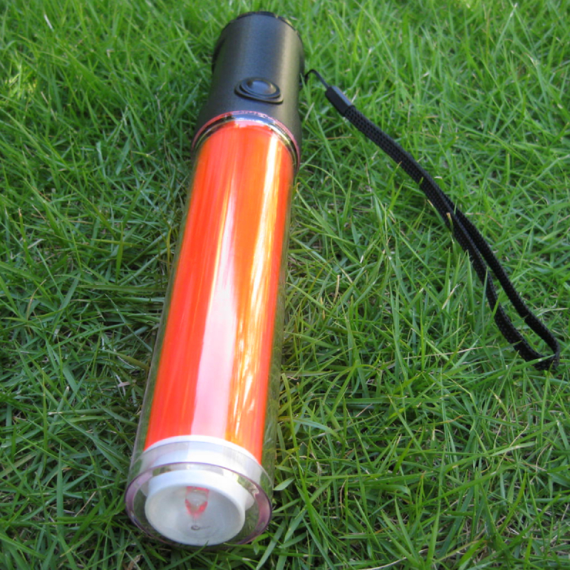 Mastiff 260R Traffic Wand Security Control 3-mode LED Red Light Signal Lamp 