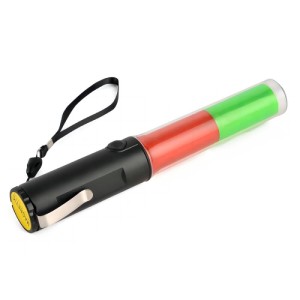 Mastiff M260GR Traffic Wand Safety Control Green Red Light 3-mode LED Signal Lamp