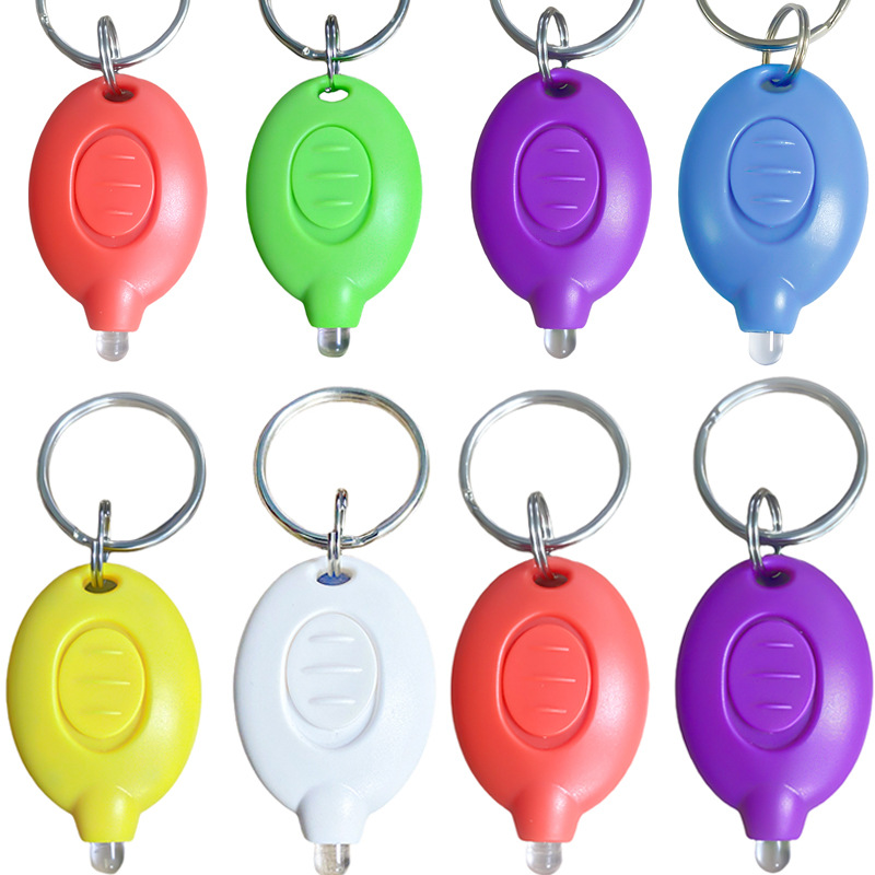 Promotional Mini Plastic Keychain Lamp Logo Service White LED Light ( Lot of 20 ) 