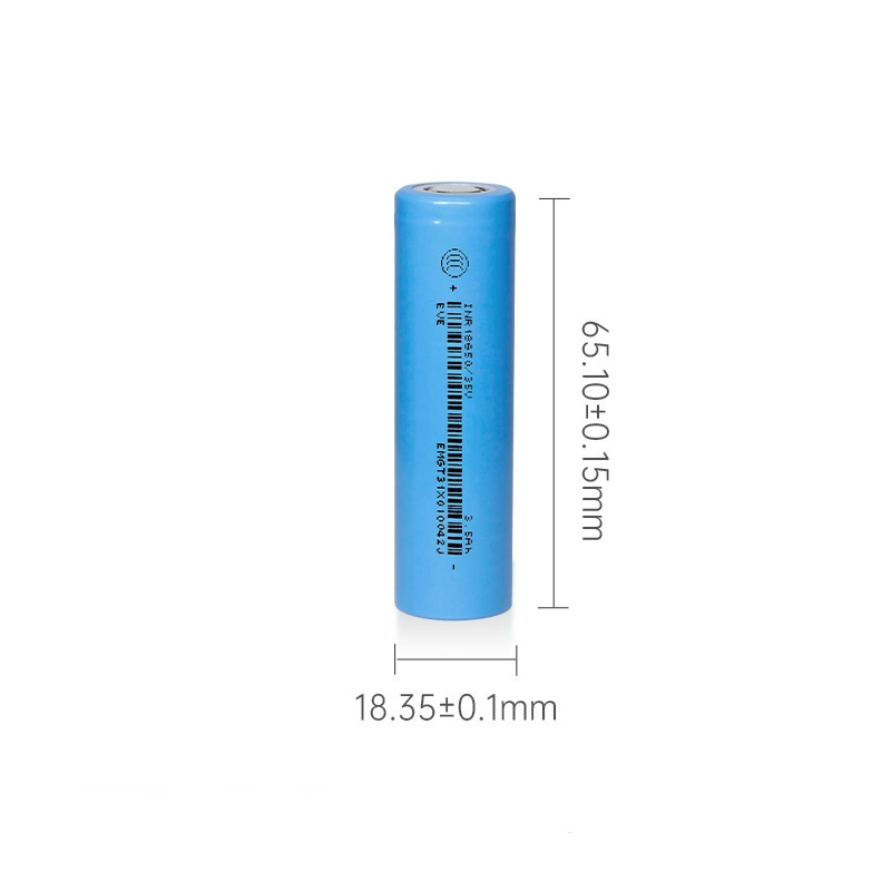 A Pair of 18650 3500mAh Rechargeable Ternary Polymer Lithium Battery 