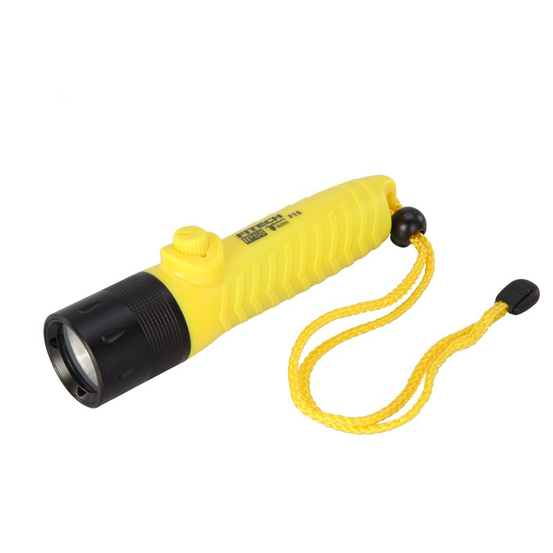 F16 600 Lumens LED Lamp Rechargeable Flashlight IP68 Water Resistant Scuba Diving Torch