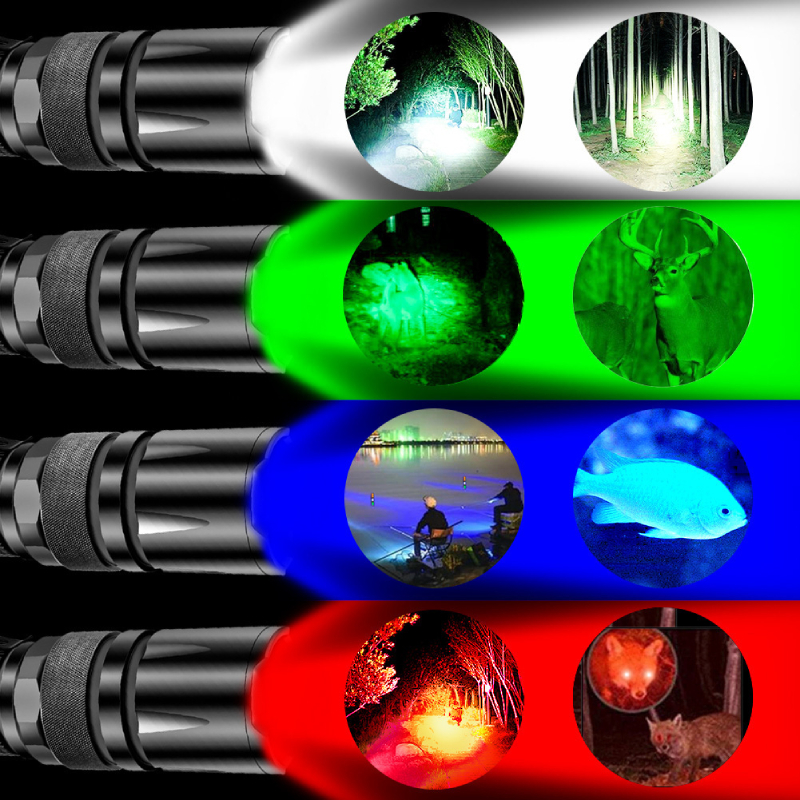 Traffic Wand Flashlight Parking Directing Railway Signage 4 Colors LED Zoomable Multiple Function Safety Control Signal Baton 