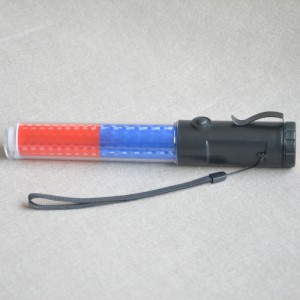 Mastiff X260RB Traffic Wand Safety Control Red with Green and White Light 3-mode LED Signal Bar