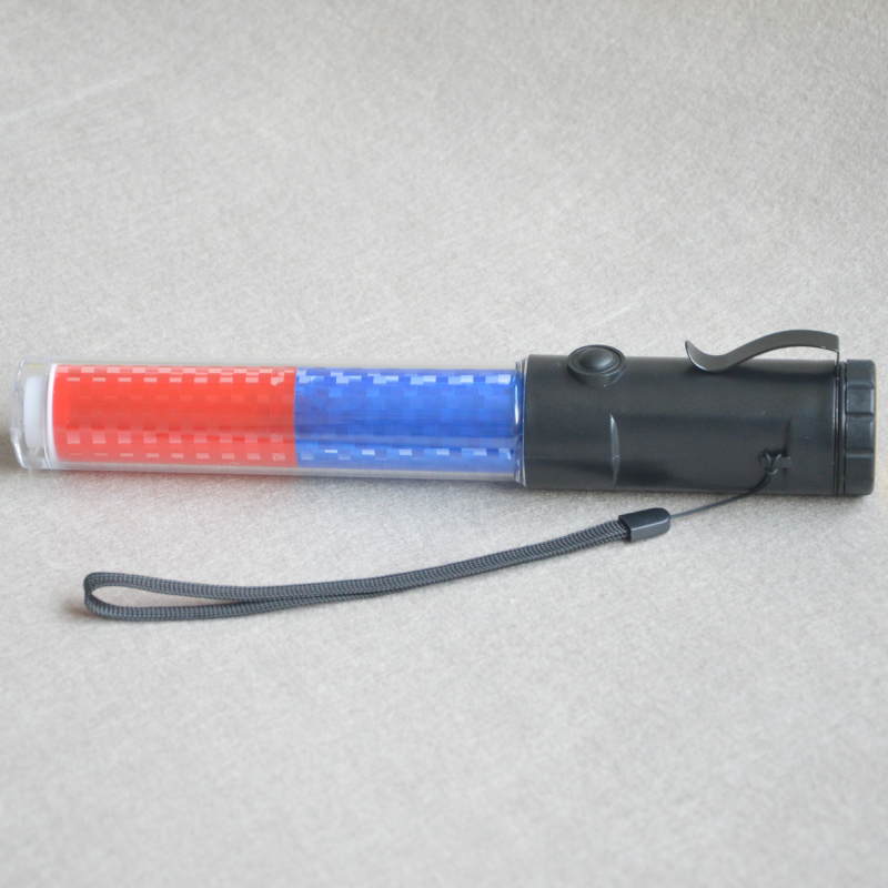 Mastiff X260RB Traffic Wand Safety Control Red with Green and White Light 3-mode LED Signal Bar 