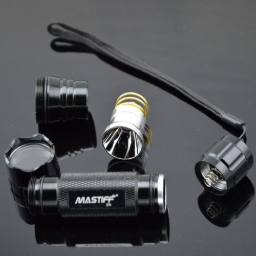 Mastiff E5 3W 380nm Ultraviolet LED Lamp Blacklight Flashlight Torch